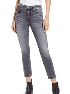 SLVRLAKE Denim Lou Lou High Waist Slim Jeans River Moon Grey - size 27 🌟